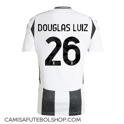 Camisa de time de futebol Juventus Douglas Luiz #26 Replicas 1º Equipamento 2024-25 Manga Curta